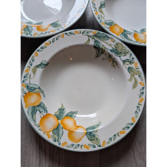 Set Of 3 Country Fruit Collection Citrus Bowls 9" Diameter Ceramic - Picture 2 of 4